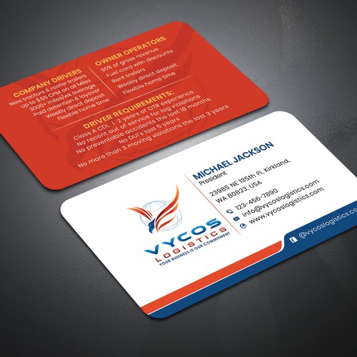 Professional business card design