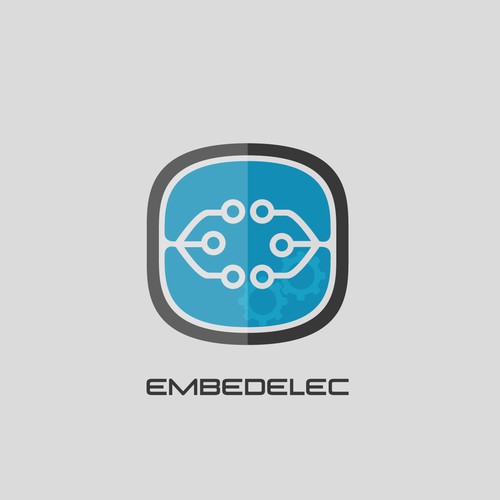 Create a striking, art deco logo for a modern electronic design company
