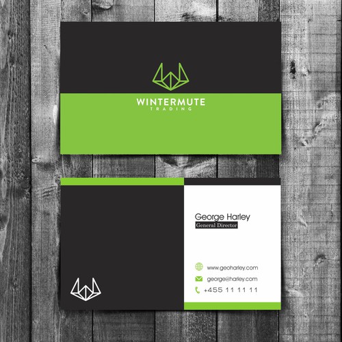 Business card graphic design