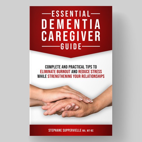 Dementia Caregiver Guide Book cover design