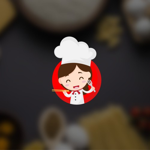 Fun and Cute logo for Cooking East 2 West Youtube channel