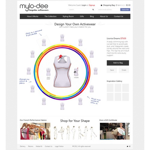 Activewear Website Concept