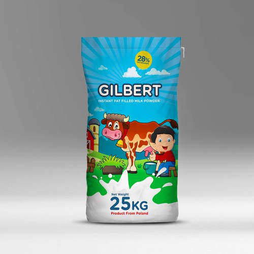 Design packing new milk powder brand Gilbert