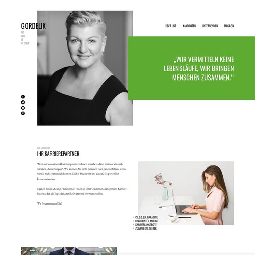 Website Design for Gordelik