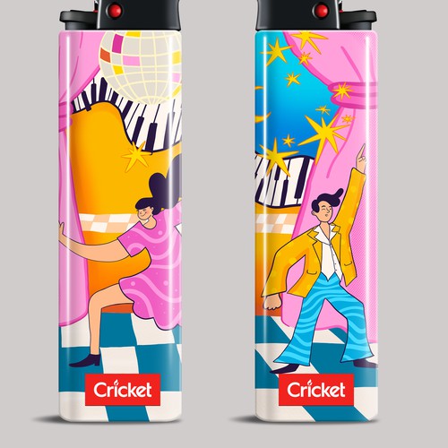 illustration Cricket Lighters