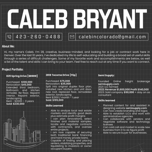 Professional CV & Resume Design