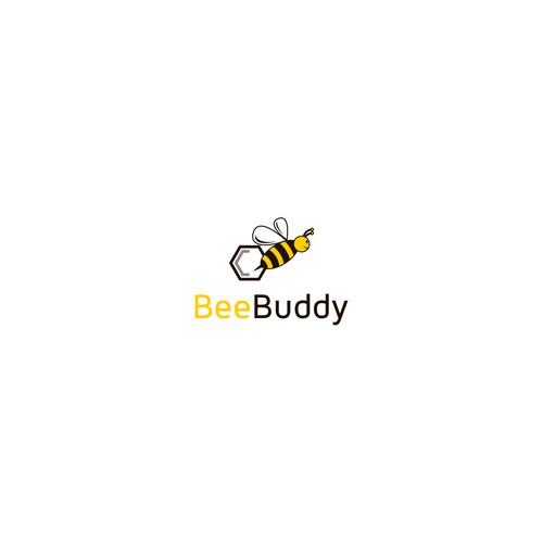 Save the bees! - Logo for a bee protection app “BeeBuddy”.