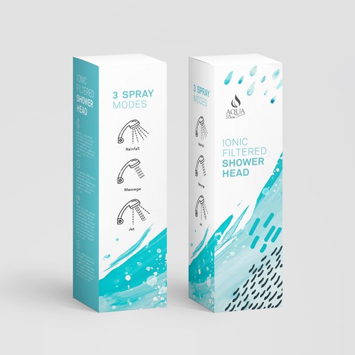 Package design for a shower head