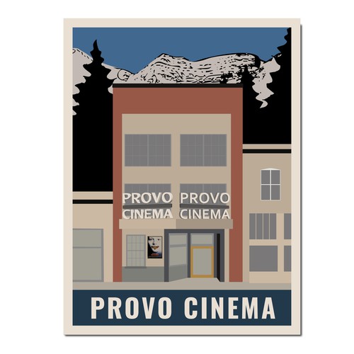 Provo Cinema Poster Michael Schwab Style
