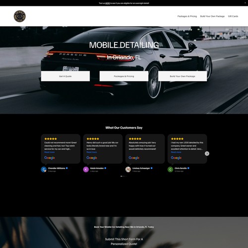 Top Shelf Car Care Scheduling