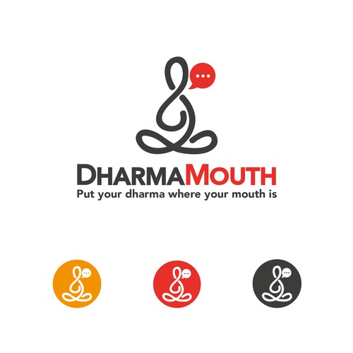 Buddhist/nonviolence Podcast needs fun, slightly edgy logo.