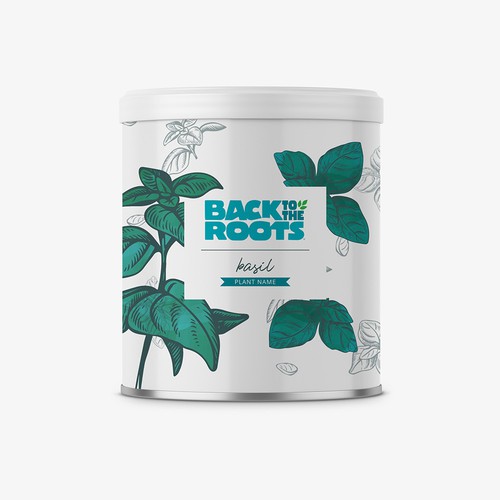 Plant in Can Label Design