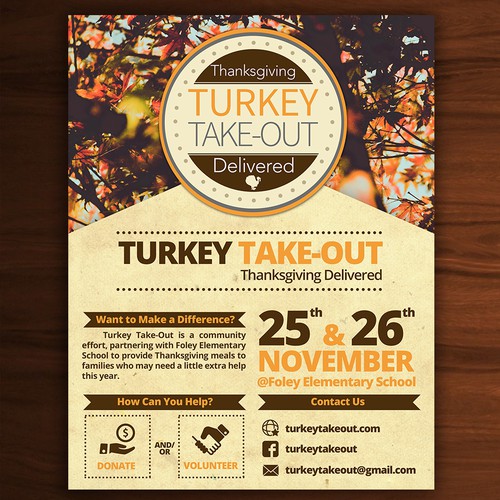 Flyer turkey take out