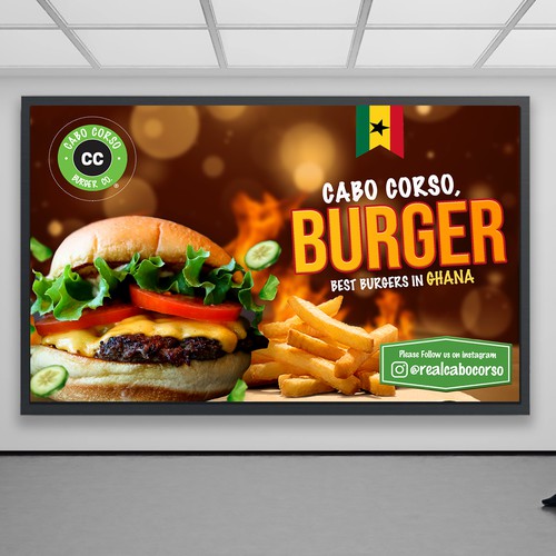 Billboard for Burger Company