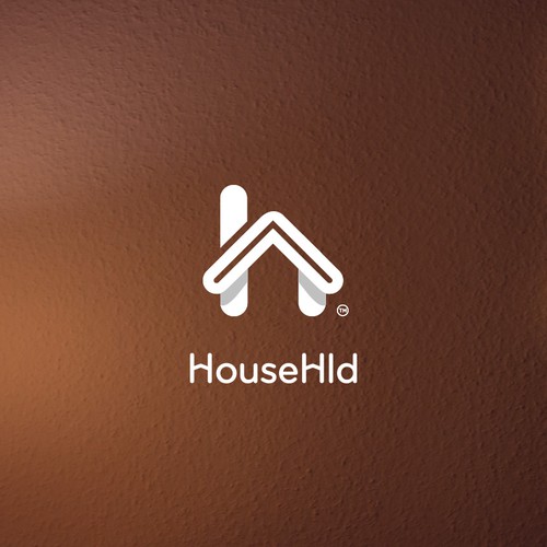 House logo with growth arrow