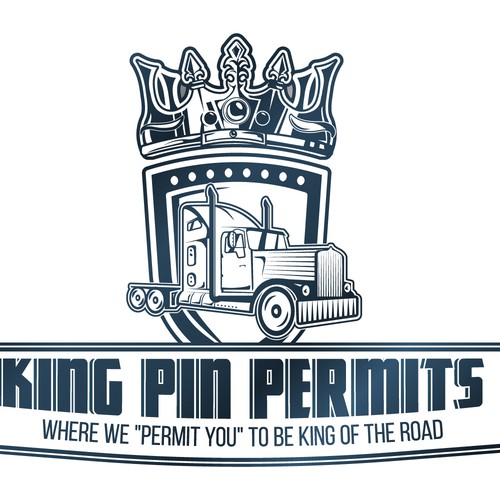 Logo for trucking permit company.