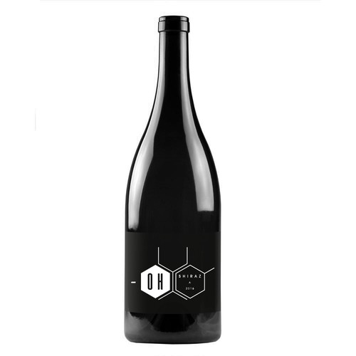 -OH shiraz 2016 / wine label