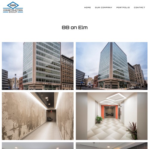 Modern Portfolio for Construction Real Estate Firm