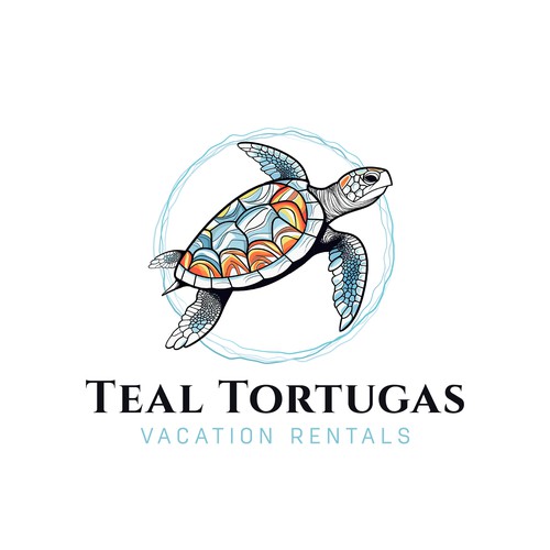 Turtle logo illustration 