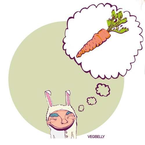 Design a T-Shirt Illustration for VegBelly! Think VEGETABLES + STOMACH