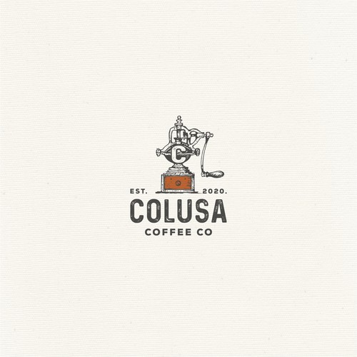 Vintage logo for coffee company