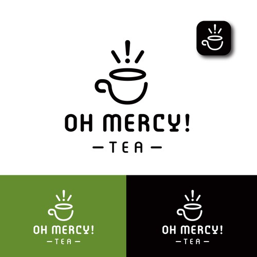 Bold logo concept for a tea company