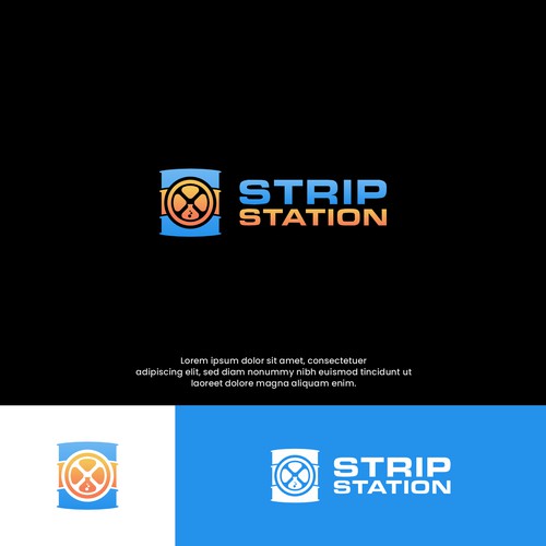 modern logo for strip station 