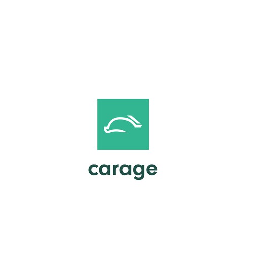 Minimalist logo design for a car care compnay