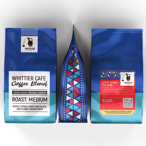 Coffee bag design.