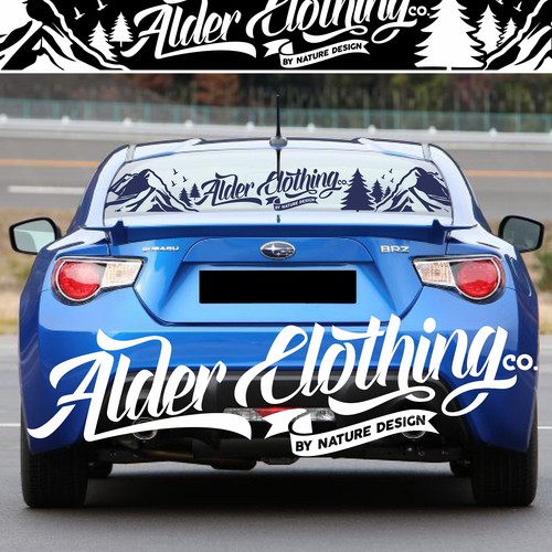 Great Typography Stickers for Great Car