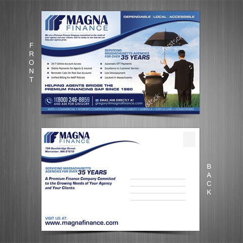 Create an eye-catching business-to-business Post Card