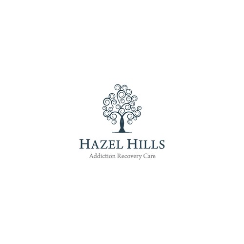 Minimal logo concept for Hazel Hills