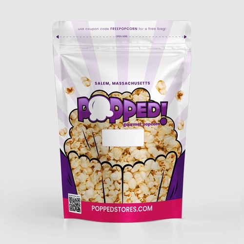 POPPIN' Popcorn Bag Design