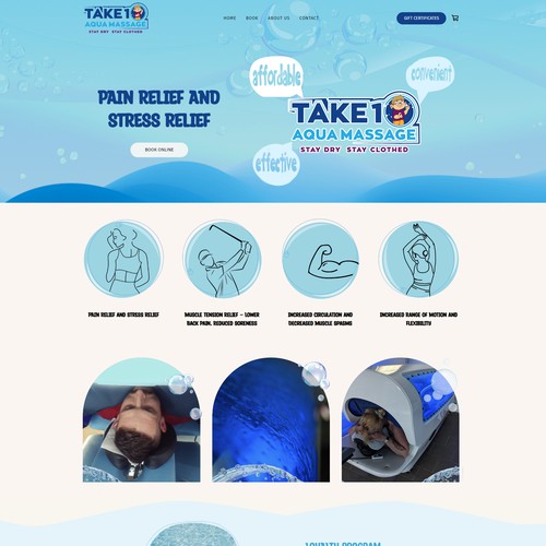 Take10 Aqua massage site