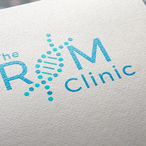 The ROM Clinic logotype. Business card.