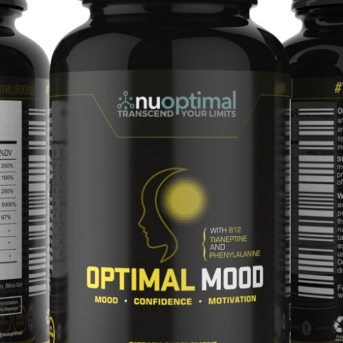 Design a Modernized and Captivating Product Label for High-End Nootropic Supplements 