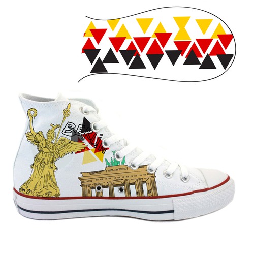 create gripping city or country designs for chucks in a modern cool look