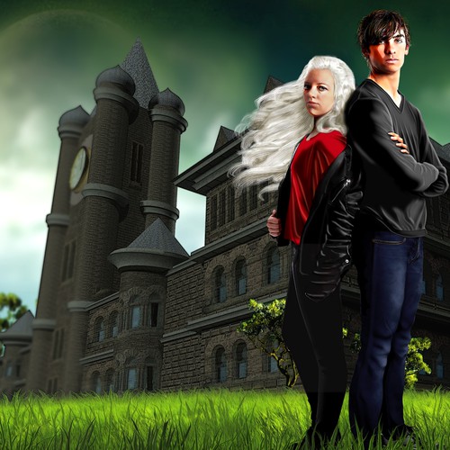 Book cover illustration for teen fantasy romance