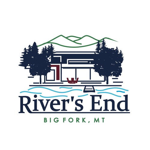 Creative Logo Big Fork Montana Lake House