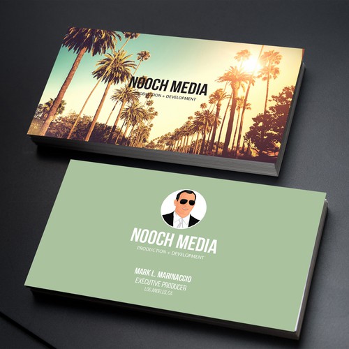 Business card for media professional