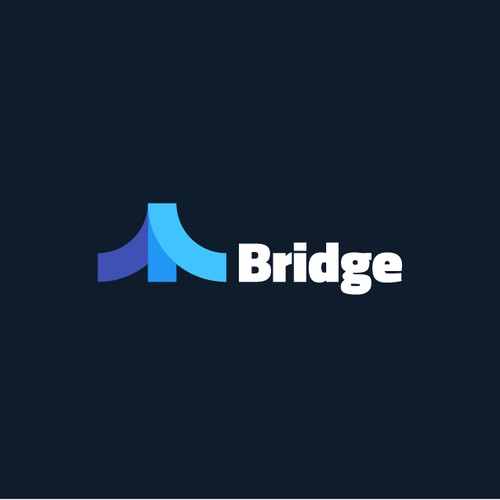 Logo Design for Bridge that lets you collaborate across 3 Drive Platforms.