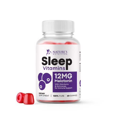 Tasty Sleep Vitamin Gummies Design Needed for Nature's Nutrition