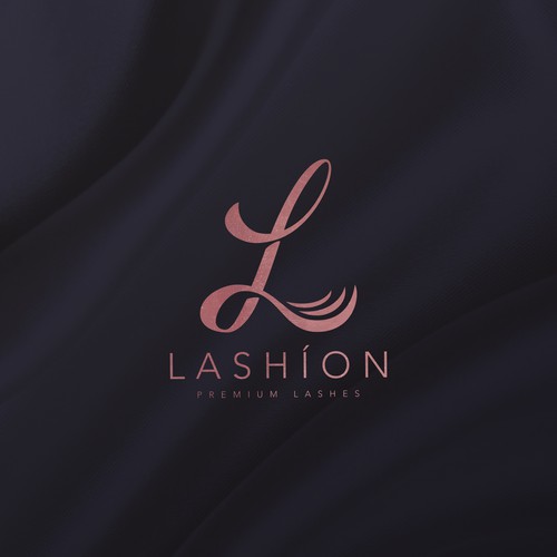 Feminine and elegant cosmetic logo