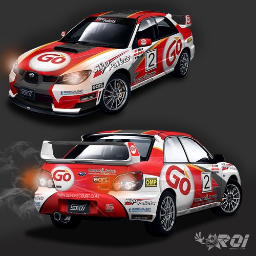 Rally Car Vehicle Wrap Design - Subaru s12b wrc