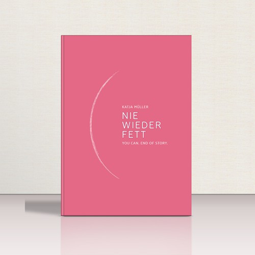 minimalistic book cover for a weight loss motivation book