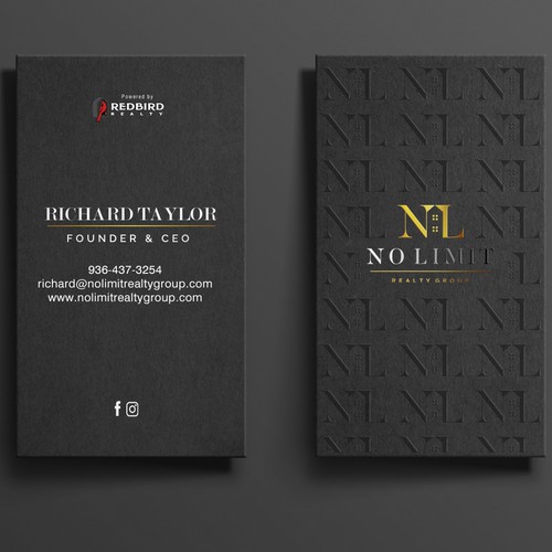 Luxurious Business card design for Real Estate Group