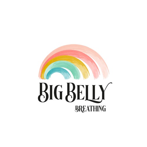 Watercolour logo for Big Belly Breathing