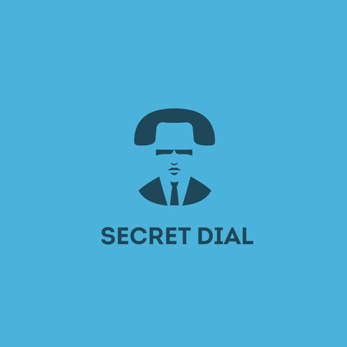 A negative-space logo 