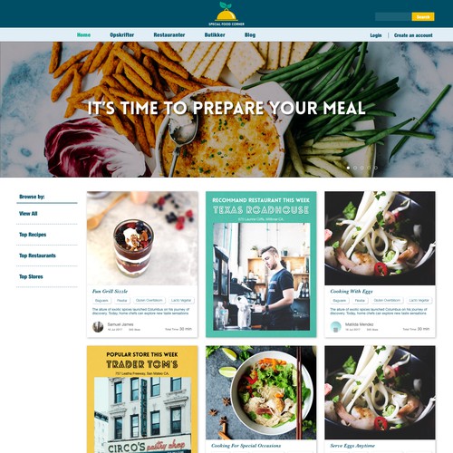 Recipe Web Design