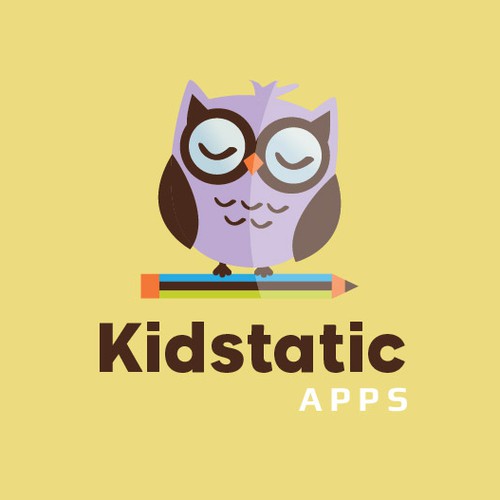 Owl cute logo